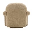 Pemberly Row Modern Fabric Upholstered Accent Chair with Arms in Tan