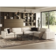 Pemberly Row Square Modern Wrought Iron & Glass Coffee Table in Black/Clear