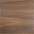 Pemberly Row Square Modern Wood Veneer End Table with Wheels in Walnut