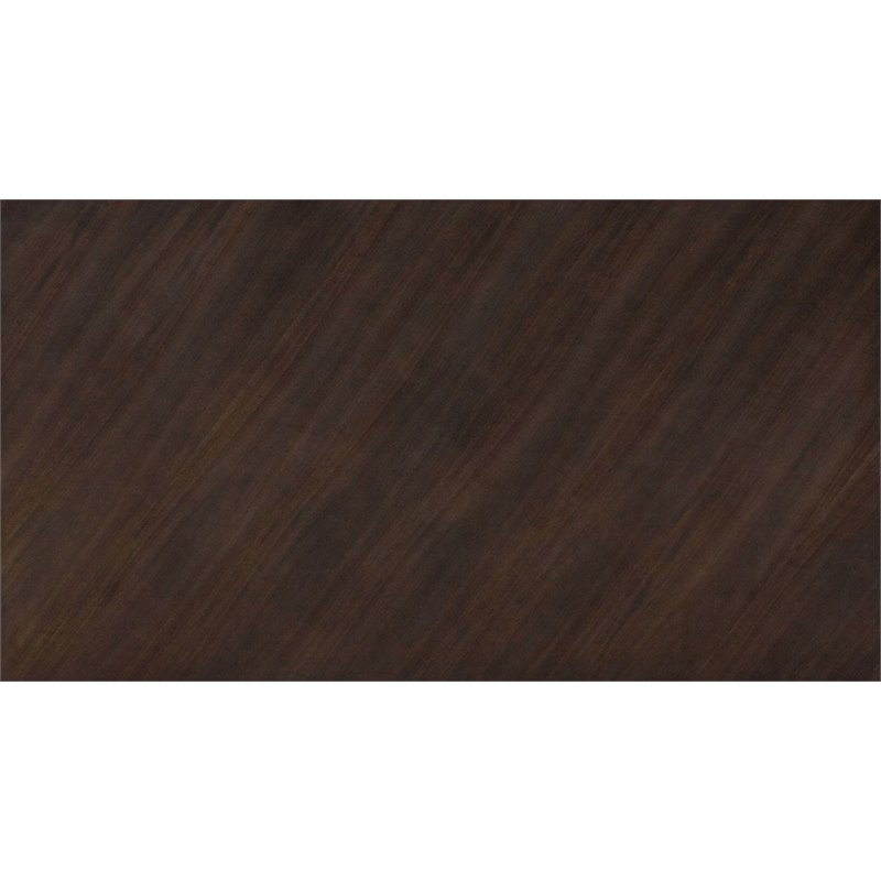 Pemberly Row Rectangular Mid-Century Acacia Wood Dining Table in Brown