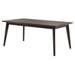 Pemberly Row Rectangular Mid-Century Acacia Wood Dining Table in Brown