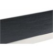 Pemberly Row Rectangular Modern Wood & Stainless Steel Bar Table in Black