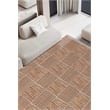 Pemberly Row 60 x 39.37 in Jute and Chenille Carpet in Orange