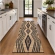 Pemberly Row Polyester Hall Carpet 80 x 200 Non-Slip Multi-Color