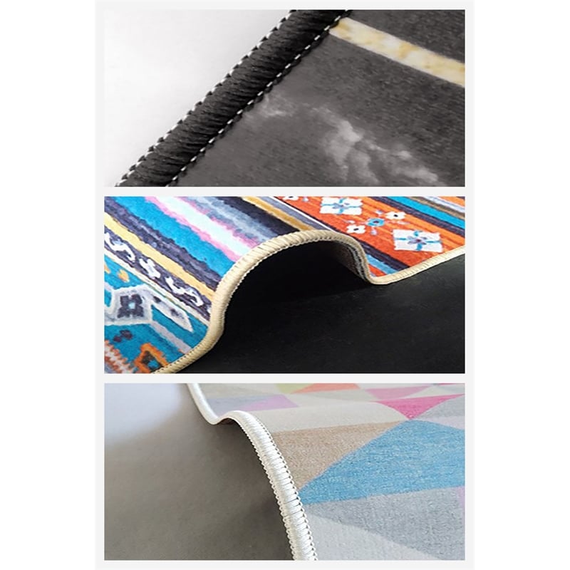 Pemberly Row Polyester Carpet with Dot PVC Base 60 x 100 Multi-Color