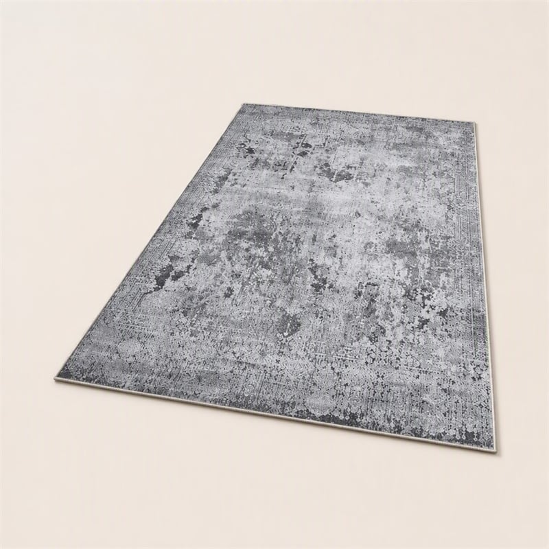 Pemberly Row Polyester Carpet with Dot PVC Base 60 x 100 Multi-Color