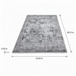 Pemberly Row Polyester Carpet with Dot PVC Base 60 x 100 Multi-Color
