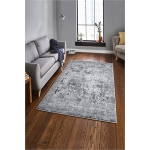 Pemberly Row Polyester Carpet with Dot PVC Base 60 x 100 Multi-Color