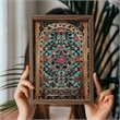 Pemberly Row Decorative Framed MDF Painting in Multi-Color