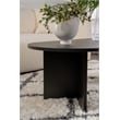 Pemberly Row Sable Coffee Table with Melamine Finish in Black