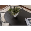 Pemberly Row Sable Coffee Table with Melamine Finish in Black