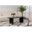 Pemberly Row Sable Coffee Table with Melamine Finish in Black