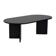 Pemberly Row Sable Coffee Table with Melamine Finish in Black