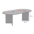 Pemberly Row Sable Coffee Table with Melamine Finish in Black