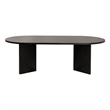 Pemberly Row Sable Coffee Table with Melamine Finish in Black