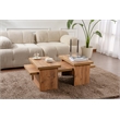 Pemberly Row Atlantic Pine Coffee Table Set with Modern Design