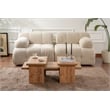 Pemberly Row Atlantic Pine Coffee Table Set with Modern Design