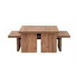 Pemberly Row Atlantic Pine Coffee Table Set with Modern Design