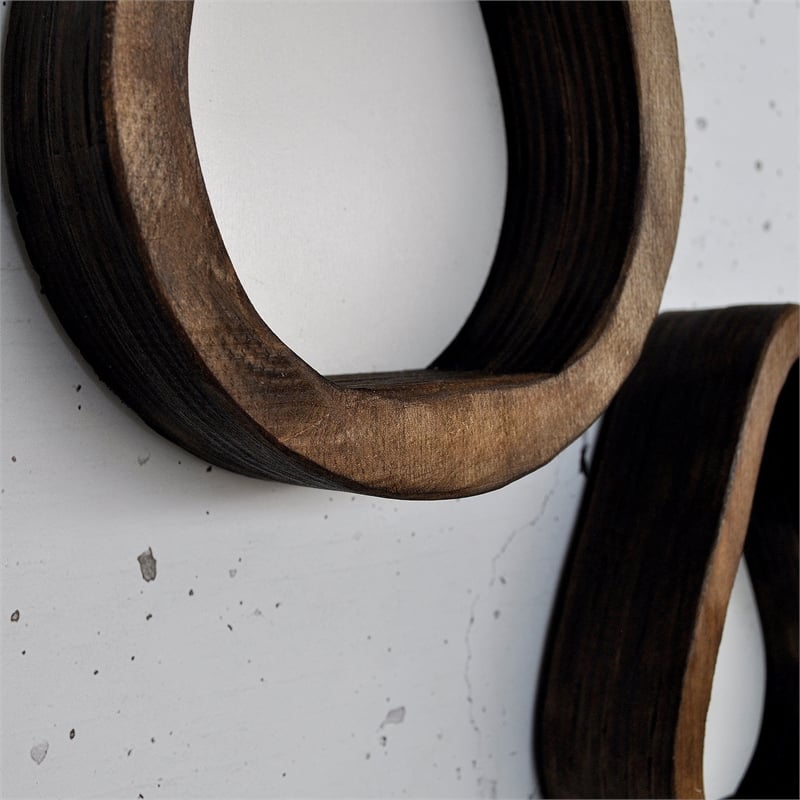 Pemberly Row Decorative Wooden Wall Shelf in High-Quality Plywood
