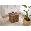 Pemberly Row Kup Side Table in Venezia Walnut Finish