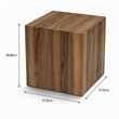 Pemberly Row Kup Side Table in Venezia Walnut Finish