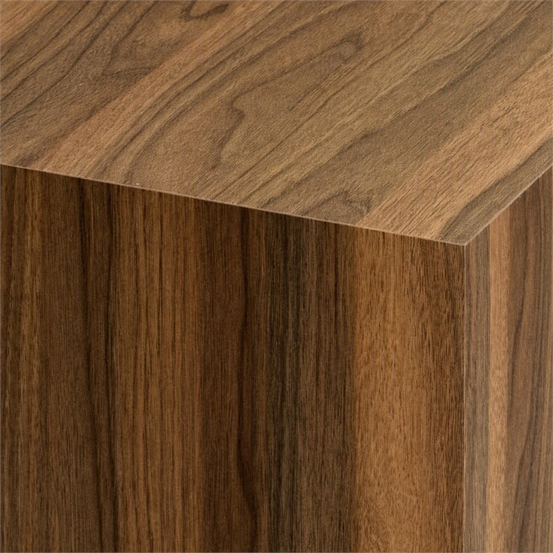 Pemberly Row Kup Side Table in Venezia Walnut Finish