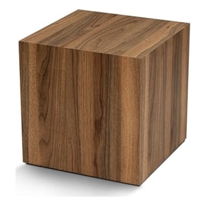 Pemberly Row Kup Side Table in Venezia Walnut Finish