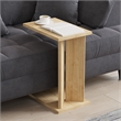 Pemberly Row Lun Side Table in Sapphire Oak Finish