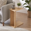 Pemberly Row Lun Side Table in Sapphire Oak Finish