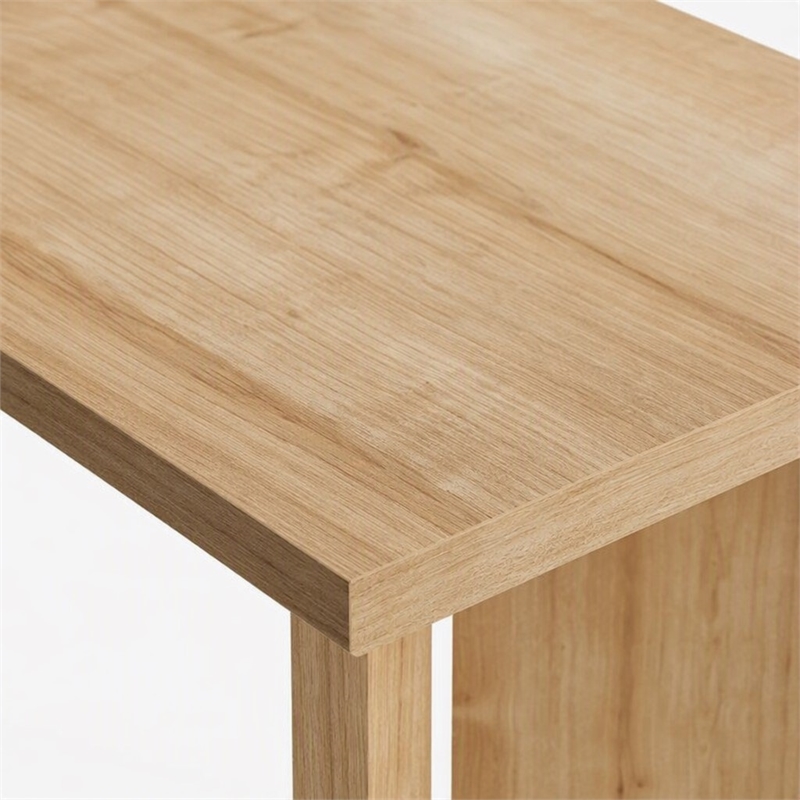Pemberly Row Lun Side Table in Sapphire Oak Finish
