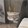Pemberly Row Bella Nightstand in Marble-Like Ephesus Finish
