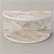 Pemberly Row Bella Nightstand in Marble-Like Ephesus Finish