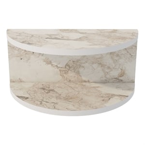 Pemberly Row Bella Nightstand in Marble-Like Ephesus Finish