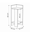 Pemberly Row Elos Right Nightstand in Solid White