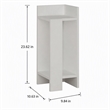 Pemberly Row Elos Right Nightstand in Solid White
