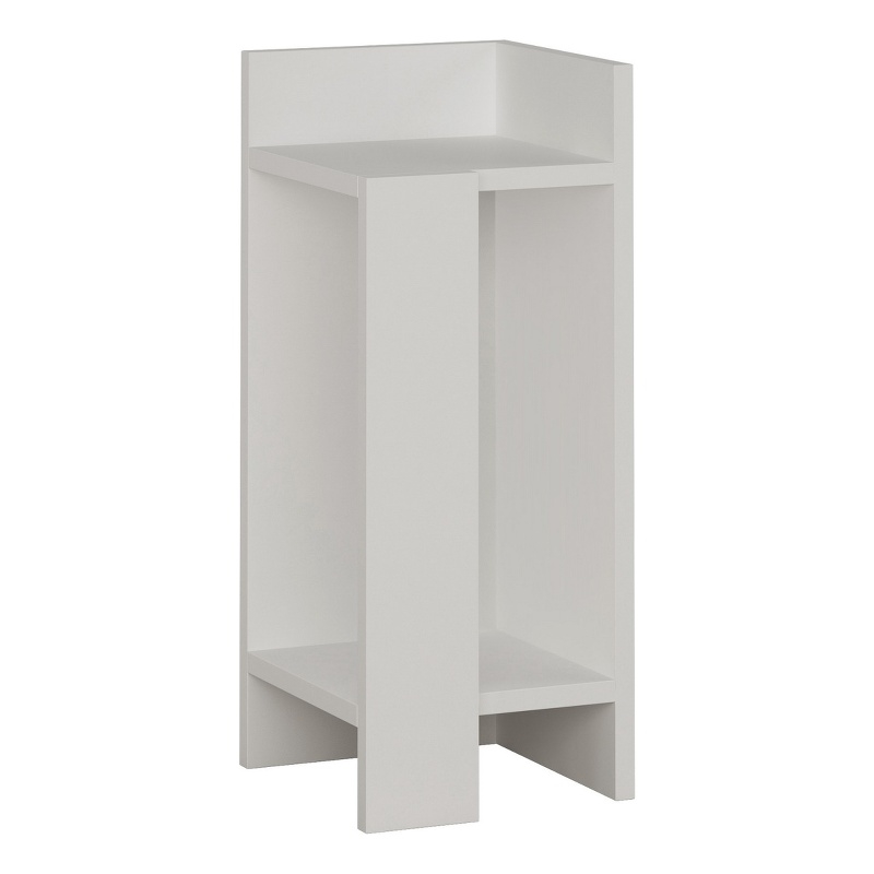 Pemberly Row Elos Right Nightstand in Solid White