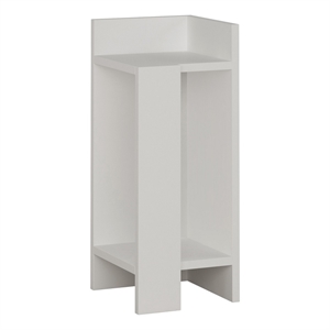 Pemberly Row Elos Right Nightstand in Solid White
