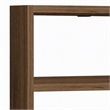 Pemberly Row Walnut Wall Shelf with Multiple Storage Levels