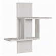 Pemberly Row Mill Wall Shelf in White Melamine-Coated Particle Board