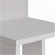 Pemberly Row Mill Wall Shelf in White Melamine-Coated Particle Board
