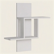 Pemberly Row Mill Wall Shelf in White Melamine-Coated Particle Board