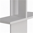Pemberly Row Mill Wall Shelf in White Melamine-Coated Particle Board