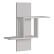 Pemberly Row Mill Wall Shelf in White Melamine-Coated Particle Board