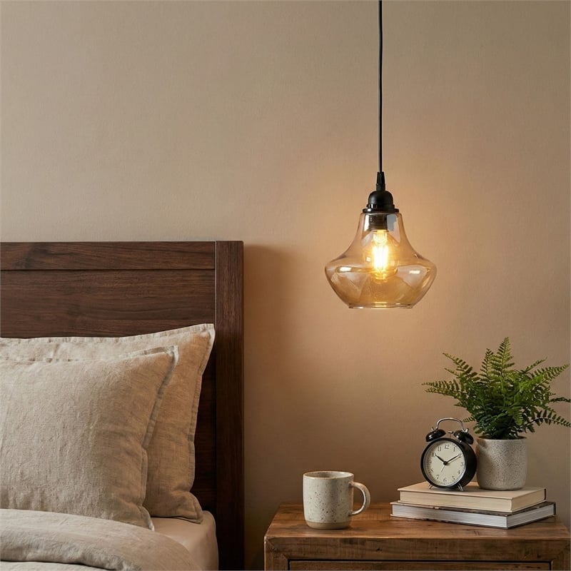 Pemberly Row Gold Chandelier with Metal Body in Black Finish