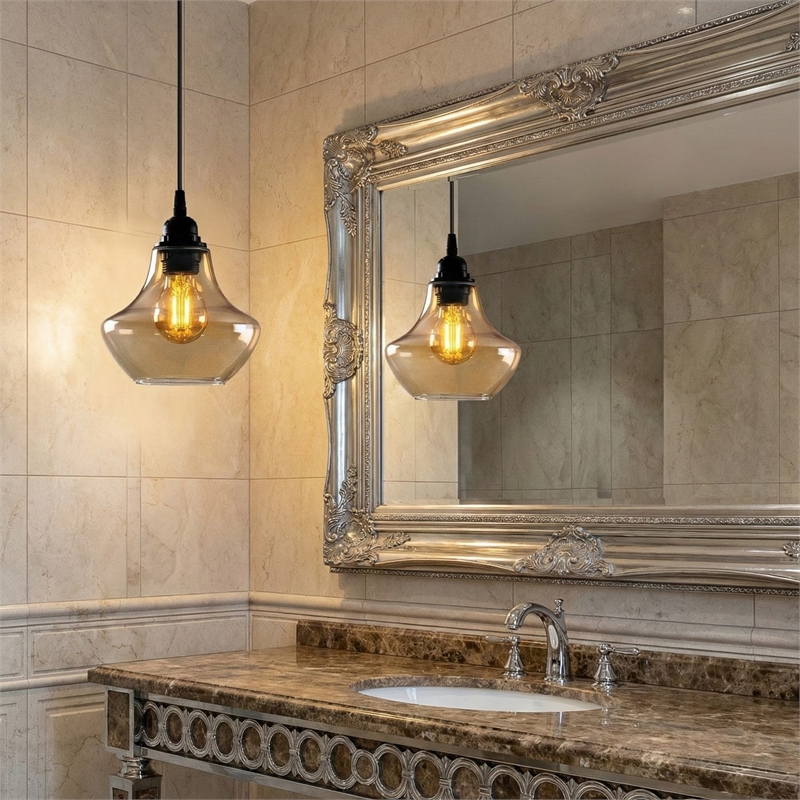 Pemberly Row Gold Chandelier with Metal Body in Black Finish