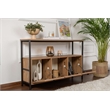 Pemberly Row Industrial Console in Atlantic Pine and Black