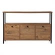 Pemberly Row Industrial Console in Atlantic Pine and Black