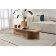 Pemberly Row Coffee Table in Sapphire Oak with Spacious Surface
