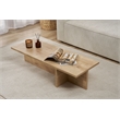 Pemberly Row Coffee Table in Sapphire Oak with Spacious Surface