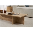 Pemberly Row Coffee Table in Sapphire Oak with Spacious Surface